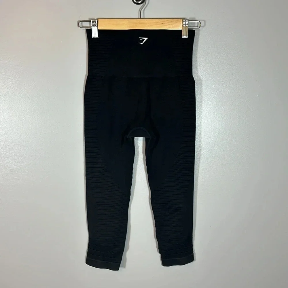 Gymshark Seamless High-Rise Leggings Cropped Women’s Size Small